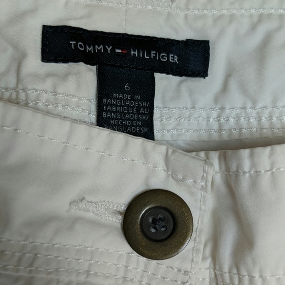 Tommy Hilfiger White Cargo Pants  Size 6 - Picture 5 of 12
